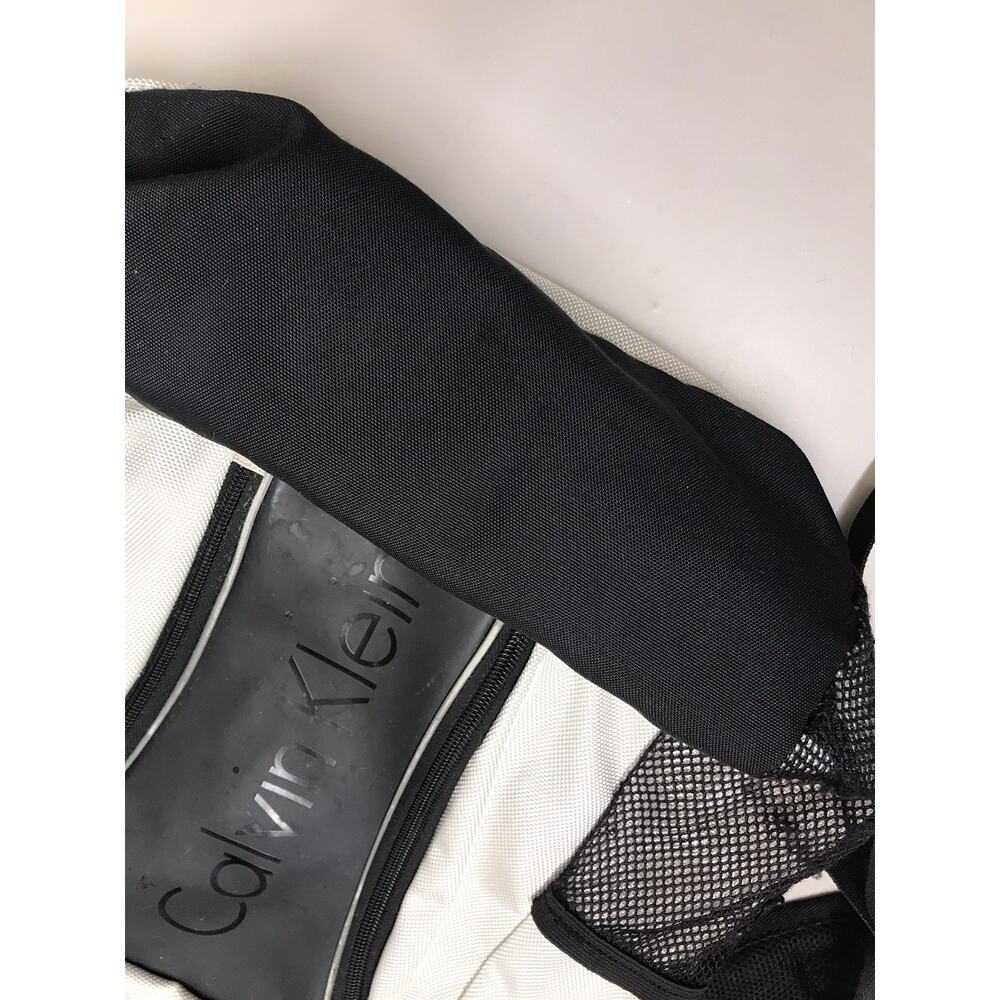 Calvin Klein Backpack Silver Black Laptop Bookbag Multi Pocket School $139.50 - Picture 7 of 16